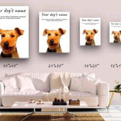 Welsh Terrier personalised canvas print - Peeping In Collection - Pre-stretched wall art ready to hang 10 Welsh Terrier personalised canvas print - Peeping In Collection - Pre-stretched wall art ready to hang - Image 3