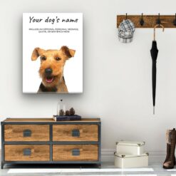 Welsh Terrier personalised canvas print - Peeping In Collection - Pre-stretched wall art ready to hang 11 Welsh Terrier personalised canvas print - Peeping In Collection - Pre-stretched wall art ready to hang - Image 4