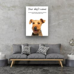 Welsh Terrier personalised canvas print - Peeping In Collection - Pre-stretched wall art ready to hang 12 Welsh Terrier personalised canvas print - Peeping In Collection - Pre-stretched wall art ready to hang - Image 5