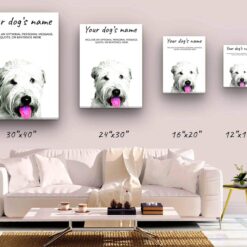 dog paintings canvas wheaten terrier canvas size comparison