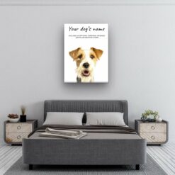 dog paintings canvas wire haired fox terrier bedroom