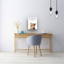 Yorkshire Terrier personalised canvas print - Peeping In Collection - Pre-stretched wall art ready to hang 13 dog paintings canvas yorkshire terrier office