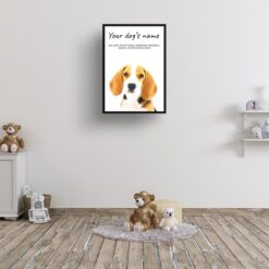dog paintings prints beagle kids room