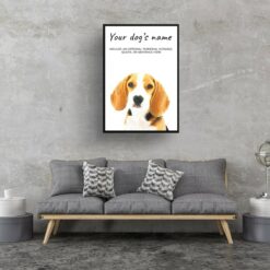 dog paintings prints beagle living room