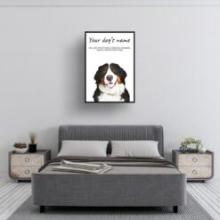 dog paintings prints bernese mountain dog bedroom