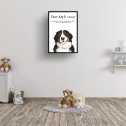 dog paintings prints bernese mountain dog kids room