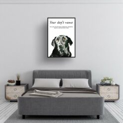 dog paintings prints black labrador bedroom
