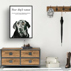 dog paintings prints black labrador hall
