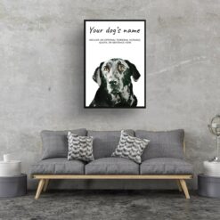 dog paintings prints black labrador living room