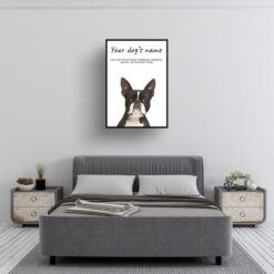 dog paintings prints boston terrier bedroom