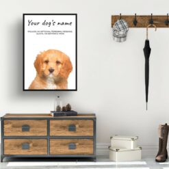 dog paintings prints cavapoo hall