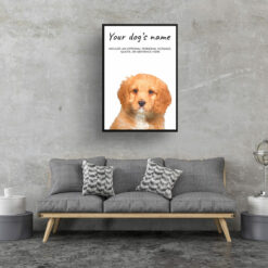 dog paintings prints cavapoo living room