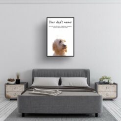Cockapoo personalised dog print painting. Framed & un-framed wall art 9 dog paintings prints cockapoo bedroom