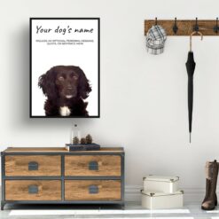 Cocker Spaniel personalised dog print painting. Framed & un-framed wall art 10 dog paintings prints cocker spaniel hall