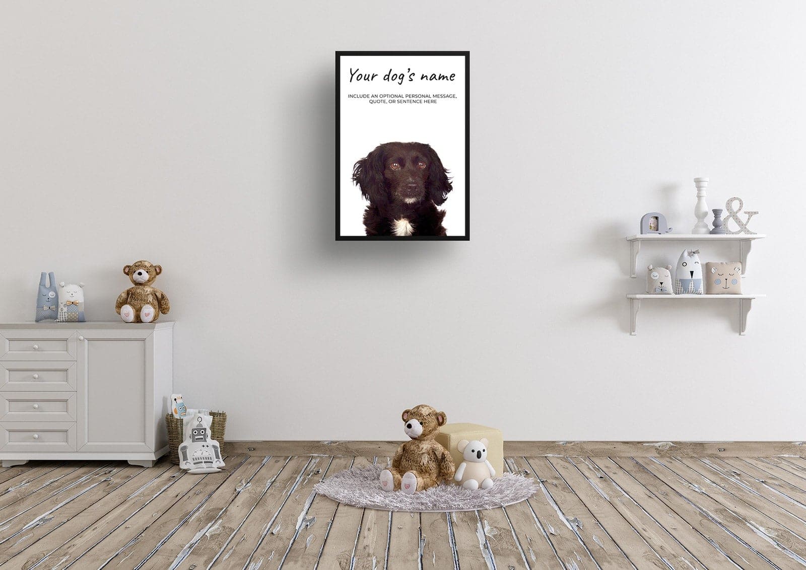 Cocker Spaniel personalised dog print painting. Framed & un-framed wall art 5 Cocker Spaniel personalised dog print painting. Framed & un-framed wall art - Image 4