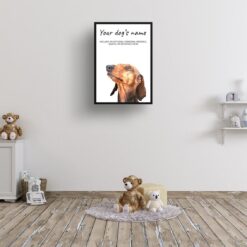 dog paintings prints dachshund kids room