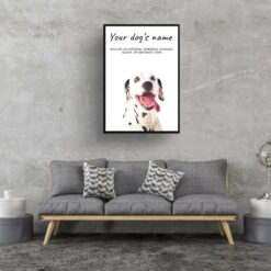 dog paintings prints dalmatian living room