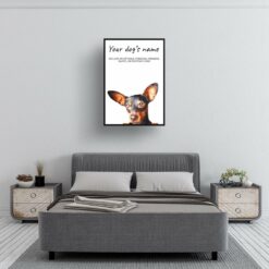 dog paintings prints doberman bedroom