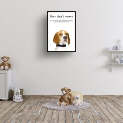 dog paintings prints english pointer kids room