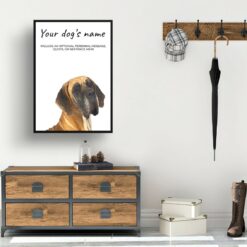 Great Dane personalised dog print painting. Framed & un-framed wall art 11 dog paintings prints great dane hall