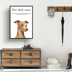 dog paintings prints italian greyhound hall