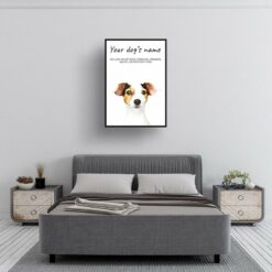 dog paintings prints jack russel bedroom
