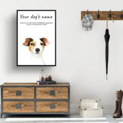 dog paintings prints jack russel hall