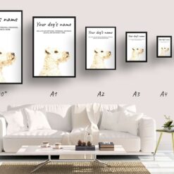 dog paintings prints lakeland terrier print size comparison