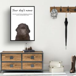 dog paintings prints newfoundland hall