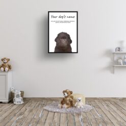 dog paintings prints newfoundland kids room