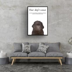 dog paintings prints newfoundland living room