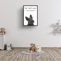 dog paintings prints scottish terrier kids room