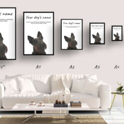 dog paintings prints scottish terrier print size comparison