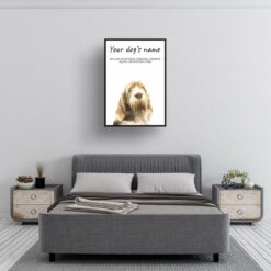 dog paintings prints spinone italiano bedroom