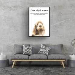 dog paintings prints spinone italiano living room