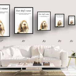 dog paintings prints spinone italiano print size comparison