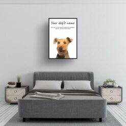 Welsh Terrier personalised dog print painting. Framed & un-framed wall art 9 Welsh Terrier personalised dog print painting. Framed & un-framed wall art - Image 2