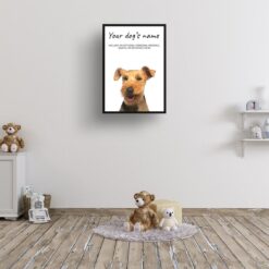 Welsh Terrier personalised dog print painting. Framed & un-framed wall art 11 Welsh Terrier personalised dog print painting. Framed & un-framed wall art - Image 4