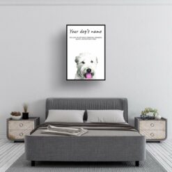 Wheaten Terrier personalised dog print painting. Framed & un-framed wall art 9 dog paintings prints wheaten terrier bedroom