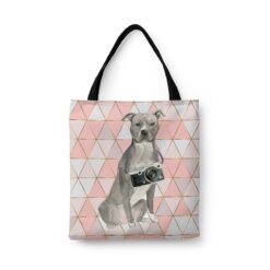 American Staffordshire terrier grey Travel Style Tote Bag 30 American Staffordshire terrier grey Travel Style Tote Bag - Image 3