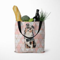 Australian Shepherd Travel Style Tote Bag 36 travel dogs tote australian shepherd luxe tote standing food