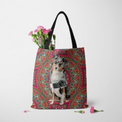 Australian Shepherd Travel Style Tote Bag 37 travel dogs tote australian shepherd mandala tote standing carnations