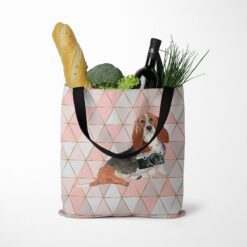 Basset Hound Travel Style Tote Bag 35 travel dogs tote basset hound luxe tote standing food