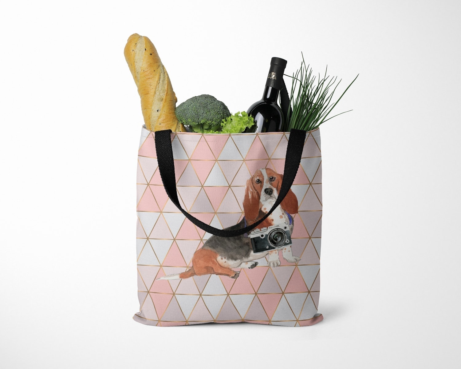 Basset Hound Travel Style Tote Bag 10 Basset Hound Travel Style Tote Bag - Image 9