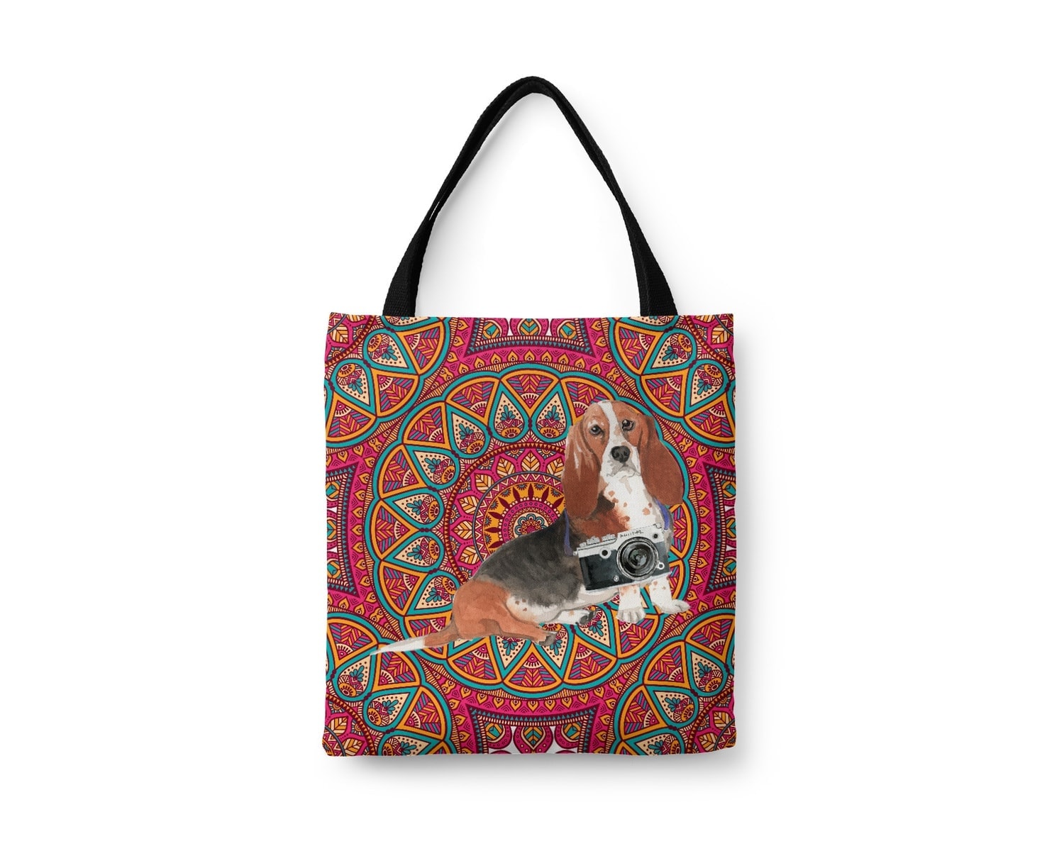 Basset Hound Travel Style Tote Bag 8 Basset Hound Travel Style Tote Bag - Image 7
