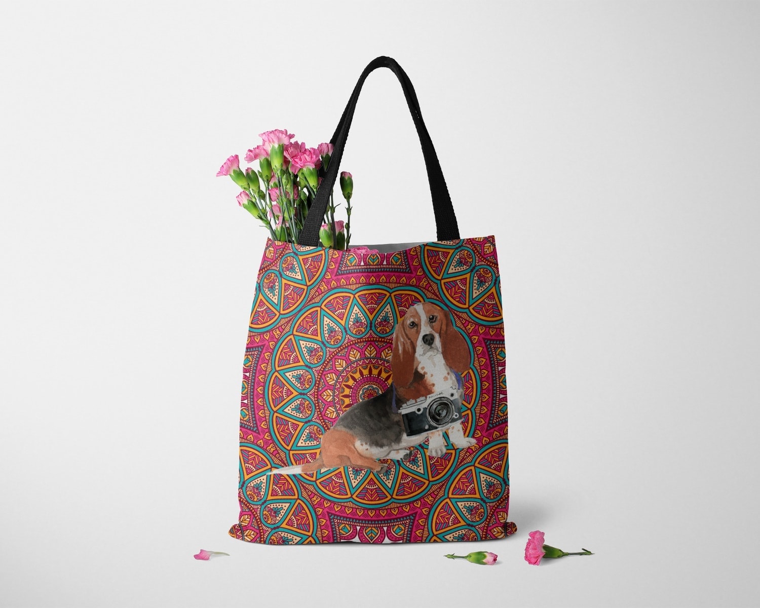 Basset Hound Travel Style Tote Bag 11 Basset Hound Travel Style Tote Bag - Image 10