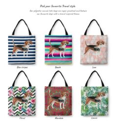 Beagle Travel Style Tote Bag 29 travel dogs tote beagle variations