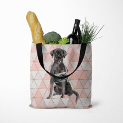 travel dogs tote black lab luxe tote standing food