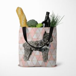 travel dogs tote bouvier des flandres luxe tote standing food