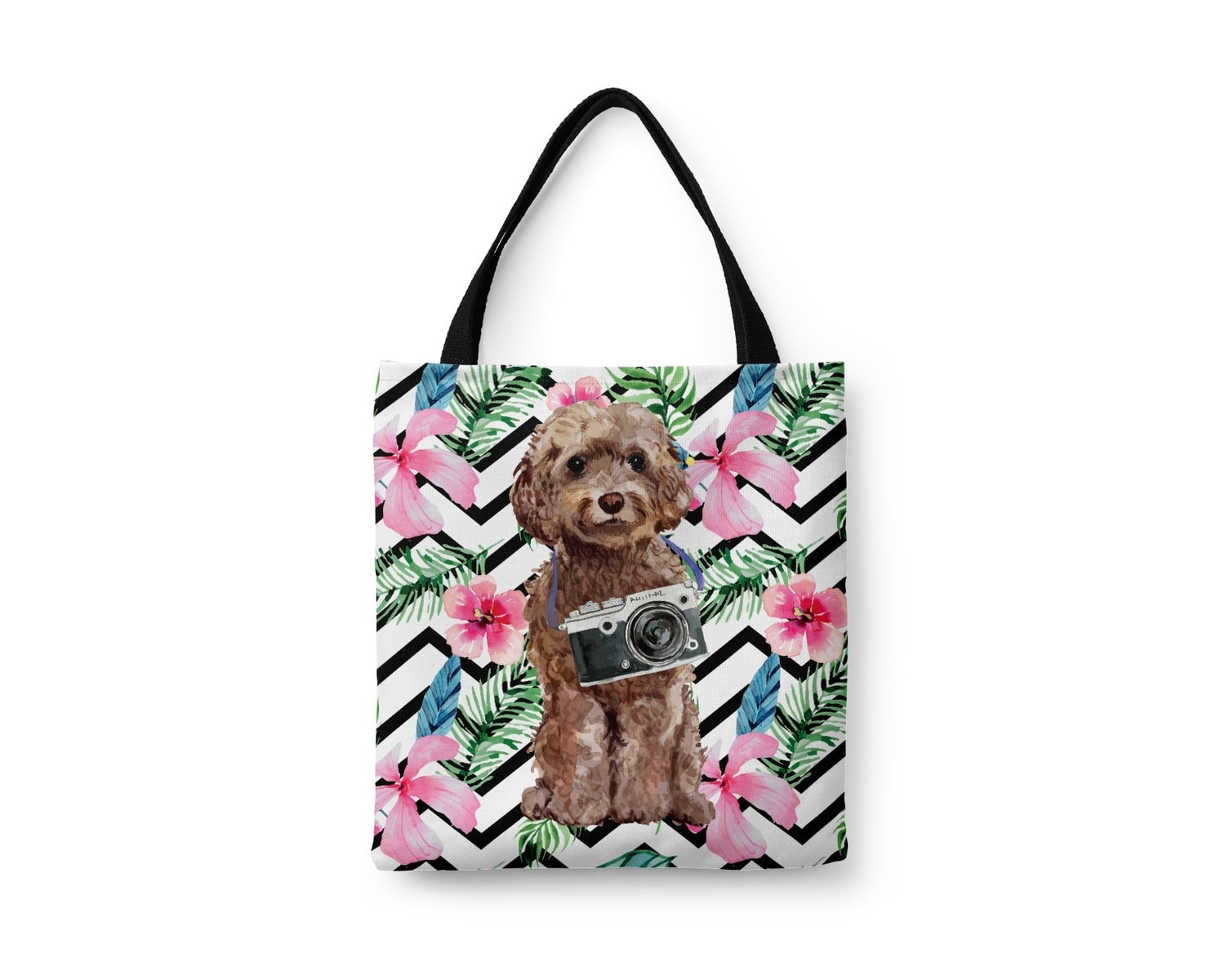 Brown Cockapoo Travel Style Tote Bag 7 Brown Cockapoo Travel Style Tote Bag - Image 5